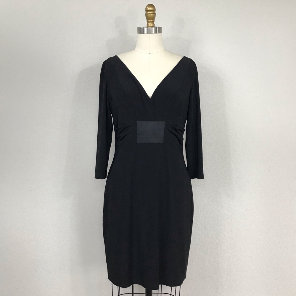 David Meister 3/4 sleeve jersey dress